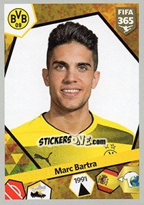Sticker Marc Bartra - FIFA 365: 2017-2018 n. 288 - Panini