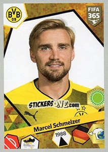 Sticker Marcel Schmelzer - FIFA 365: 2017-2018 n. 290 - Panini