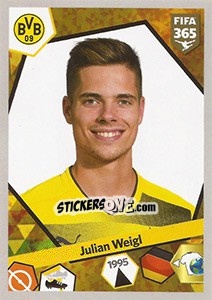 Sticker Julian Weigl - FIFA 365: 2017-2018 n. 293 - Panini