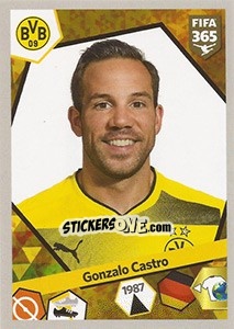 Sticker Gonzalo Castro - FIFA 365: 2017-2018 n. 294 - Panini