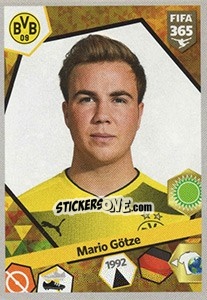 Sticker Mario Götze - FIFA 365: 2017-2018 n. 296 - Panini