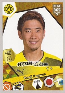 Sticker Shinji Kagawa - FIFA 365: 2017-2018 - Panini