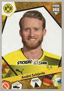 Sticker André Schürrle - FIFA 365: 2017-2018 n. 299 - Panini