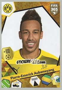 Sticker Pierre-Emerick Aubameyang - FIFA 365: 2017-2018 - Panini