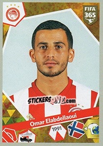 Sticker Omar Elabdellaoui - FIFA 365: 2017-2018 n. 308 - Panini