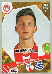 Sticker Panagiotis Retsos - FIFA 365: 2017-2018 n. 309 - Panini