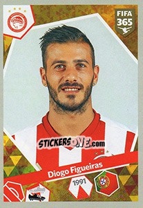 Sticker Diogo Figueiras - FIFA 365: 2017-2018 n. 310 - Panini