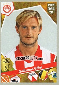 Figurina Guillaume Gillet - FIFA 365: 2017-2018 n. 313 - Panini