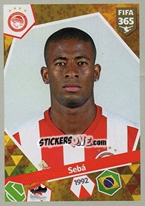 Sticker Sebá - FIFA 365: 2017-2018 n. 321 - Panini