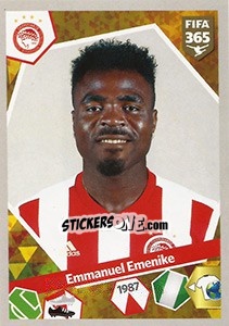 Sticker Emmanuel Emenike - FIFA 365: 2017-2018 n. 322 - Panini