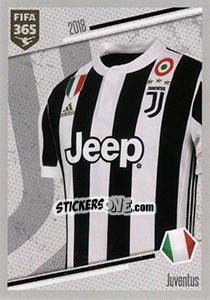 Sticker Juventus - Shirt - FIFA 365: 2017-2018 - Panini