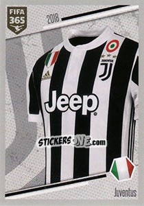 Sticker Juventus - Shirt - FIFA 365: 2017-2018 n. 323 - Panini