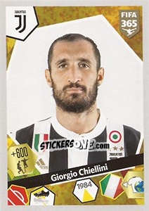 Sticker Giorgio Chiellini - FIFA 365: 2017-2018 n. 327 - Panini