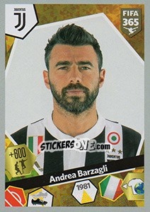 Sticker Andrea Barzagli - FIFA 365: 2017-2018 n. 328 - Panini