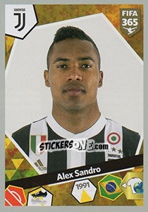 Sticker Alex Sandro - FIFA 365: 2017-2018 - Panini