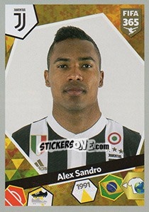 Sticker Alex Sandro - FIFA 365: 2017-2018 n. 330 - Panini