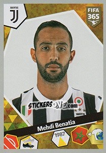 Sticker Medhi Benatia - FIFA 365: 2017-2018 - Panini