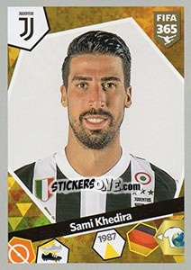 Sticker Sami Khedira - FIFA 365: 2017-2018 n. 334 - Panini