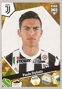 Sticker Paulo Dybala - FIFA 365: 2017-2018 n. 341 - Panini