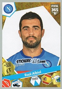Sticker Raúl Albiol - FIFA 365: 2017-2018 - Panini