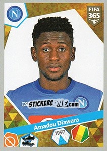 Sticker Amadou Diawara - FIFA 365: 2017-2018 n. 352 - Panini