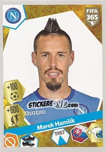 Cromo Marek Hamšík - FIFA 365: 2017-2018 n. 355 - Panini
