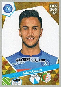 Sticker Adam Ounas - FIFA 365: 2017-2018 n. 358 - Panini