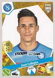 Sticker José Callejón - FIFA 365: 2017-2018 n. 360 - Panini