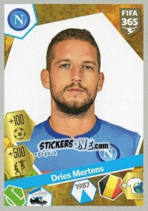 Sticker Dries Mertens - FIFA 365: 2017-2018 n. 361 - Panini