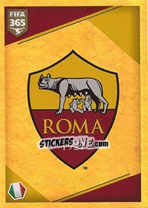 Sticker AS Roma - Logo - FIFA 365: 2017-2018 n. 364 - Panini
