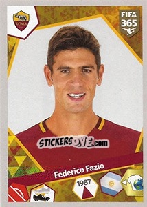 Sticker Federico Fazio - FIFA 365: 2017-2018 - Panini