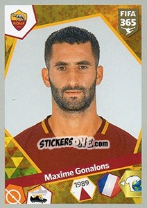 Sticker Maxime Gonalons - FIFA 365: 2017-2018 - Panini