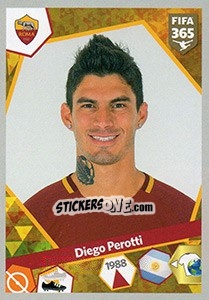 Sticker Diego Perotti - FIFA 365: 2017-2018 n. 379 - Panini