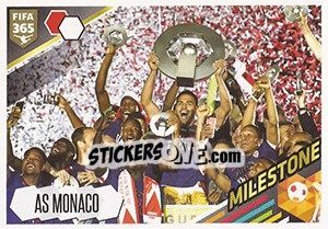 Sticker AS Monaco - FIFA 365: 2017-2018 n. 383 - Panini
