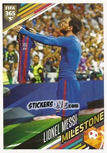 Sticker Lionel Messi - FIFA 365: 2017-2018 n. 392 - Panini