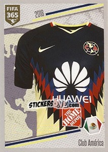 Figurina Club América - Shirt - FIFA 365: 2017-2018 n. 397 - Panini