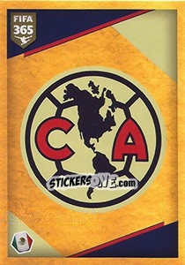 Sticker Club América - Logo - FIFA 365: 2017-2018 n. 398 - Panini