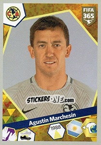 Sticker Agustín Marchesín - FIFA 365: 2017-2018 n. 399 - Panini