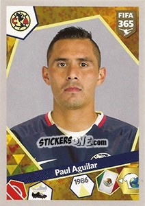 Sticker Paul Aguilar - FIFA 365: 2017-2018 n. 401 - Panini