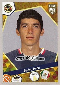 Sticker Pedro Arce - FIFA 365: 2017-2018 n. 406 - Panini