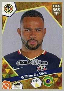 Sticker William da Silva - FIFA 365: 2017-2018 n. 407 - Panini