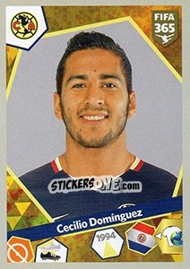 Sticker Cecilio Domínguez - FIFA 365: 2017-2018 n. 410 - Panini