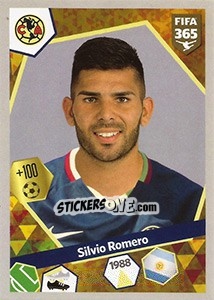 Sticker Silvio Romero - FIFA 365: 2017-2018 n. 412 - Panini
