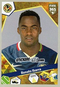 Sticker Renato Ibarra - FIFA 365: 2017-2018 n. 413 - Panini