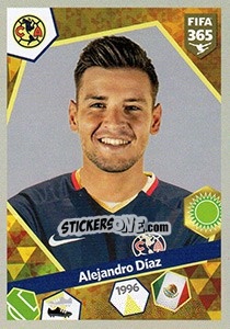 Sticker Alejandro Díaz - FIFA 365: 2017-2018 - Panini