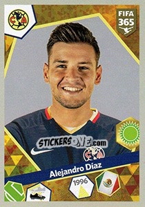 Sticker Alejandro Díaz - FIFA 365: 2017-2018 n. 414 - Panini