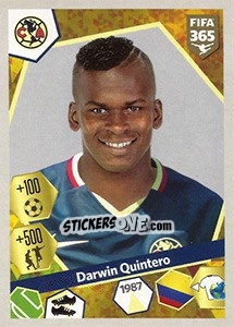 Figurina Darwin Quintero - FIFA 365: 2017-2018 - Panini