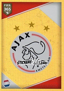 Sticker AFC Ajax - Logo - FIFA 365: 2017-2018 n. 418 - Panini