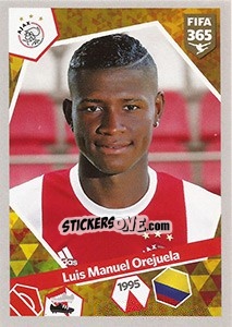 Sticker Luis Manuel Orejuela - FIFA 365: 2017-2018 n. 420 - Panini
