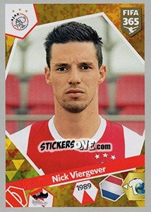 Sticker Nick Viergever - FIFA 365: 2017-2018 n. 422 - Panini